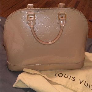 Louis Vuitton Alma BB Rose Ballerine Monogram